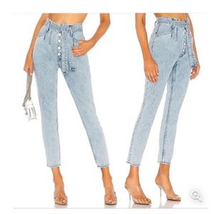 GRLFRND Daphne Ultra High Rise Skinny Jeans Borderlands Light Blue Wash Size 25